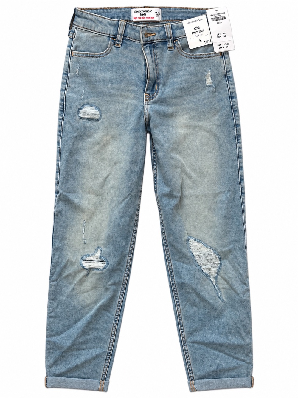 Abercrombie & Fitch Light Blue Distressed Kids Jeans